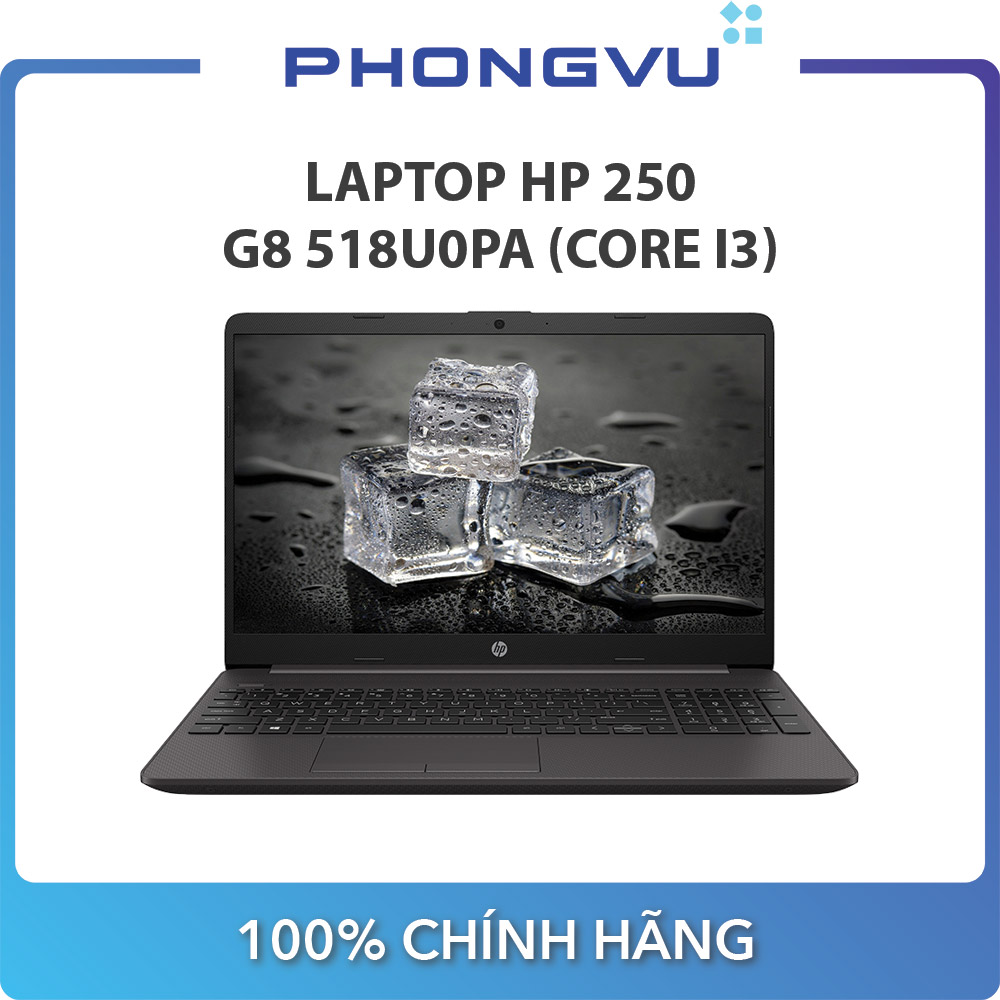 Laptop HP 250 G8 518U0PA (15.6 inch Full HD/Intel Core i3-1005G1/4GB/256GB SSD/Windows 10 Home SL 64-bit/1.7kg)