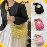 CHONGXI ผ้าลายสก็อต กระเป๋าสะพายไหล่แบบสั้น จุได้มาก สีทึบทึบ กระเป๋า Crossbody น่ารักน่ารักๆ งานปัก กระเป๋าโท้ท สำหรับผู้หญิง