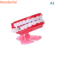 ?【Lowest price】Wonderful ของเล่นไขลานตลกสุดสร้างสรรค์ของเล่นบนห่วงโซ่กระโดดของเล่นเด็กกระโดดฟันวิ่งไขลานฤดูใบไม้ผลิไขลานของเล่นของขวัญคริสต์มาส