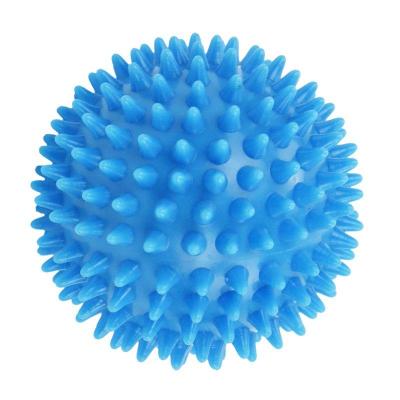 Spiky Massage Ball, Hard Stress Ball 7.5cm for Fitness Sport Exercise (sky blue)