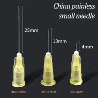 Painless Small Needle 4/13/25mm Disposable 30G Micro-plastic Injection Cosmetic Sterile Needle Surgical Tool