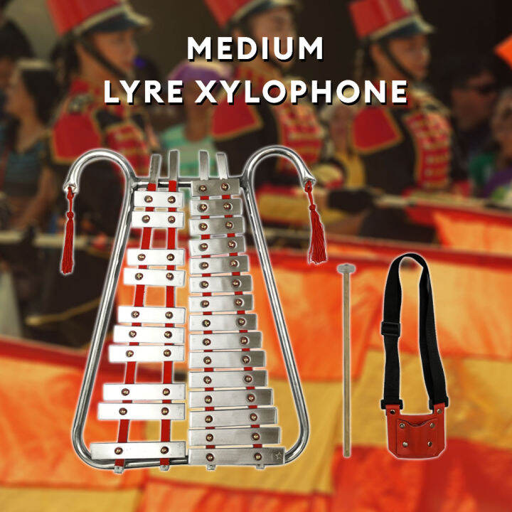 LYRE XYLOPHONE (Medium) with Free Bag, Lyre Beater, Strap Lazada PH