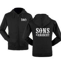 SOA ลูกชายแห่งอนาธิปไตยแฟชั่นใหม่สำหรับเด็ก,เสื้อฮู้ดแขนยาวลำลองผู้ชายสำหรับฤดูใบไม้ผลิและในฤดูใบไม้ร่วงผู้ชายเสื้อฮู้ดออกกำลังกาบ