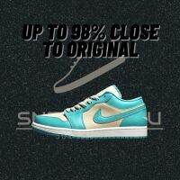 2023 original [God version] J 1 A J 1 low "Tropical teal" casual low top sneakers