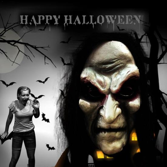 Yongzhiliu mặt nạ zombie halloween mặt nạ kinh dị lễ hội ma - ảnh sản phẩm 6
