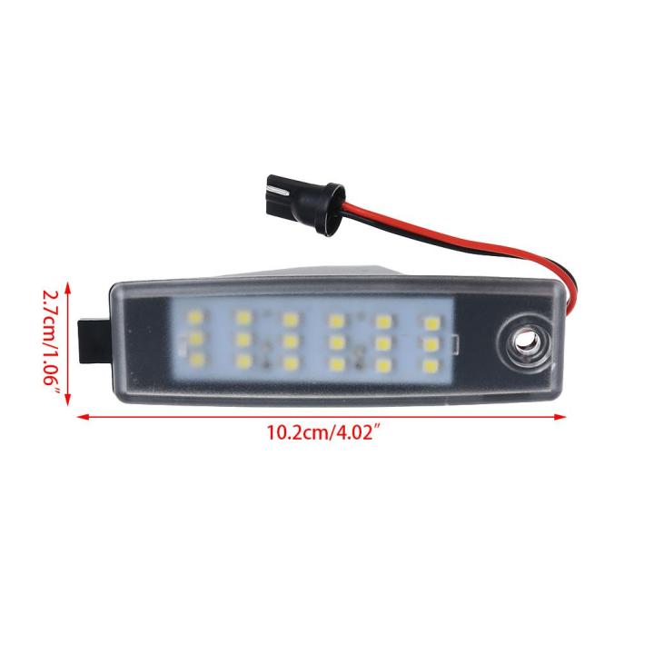 xinmaiไฟป้ายทะเบียนรถมอเตอร์led-18ดวง-ไฟส่องป้ายทะเบียนสำหรับhiace-05-11-rav-4แวนการ์ด2ชิ้น