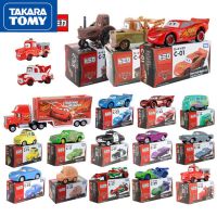 TAKARA TOMY สายฟ้ารถของเล่นสำหรับเด็ก,Mcqueen Mater รถแข่งของเล่นรถของเล่นของเล่นเด็กผู้ชาย Kado Ulang Tahun 1:60