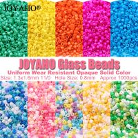 1000pcs 1.6mm 11/0 Japanese Glass Bead Uniform Wear Resistant Opaque Solid Color Seedbead for Jewelry Making