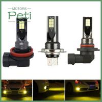 มอเตอร์ PETI 2ชิ้น3030 12SMD H8 H11 9005 9006 H4 H7แอลอีดีซุปเปอร์สว่างไฟเลี้ยว DRL รถไฟหน้าไฟตัดหมอกหลอดไฟขับรถ