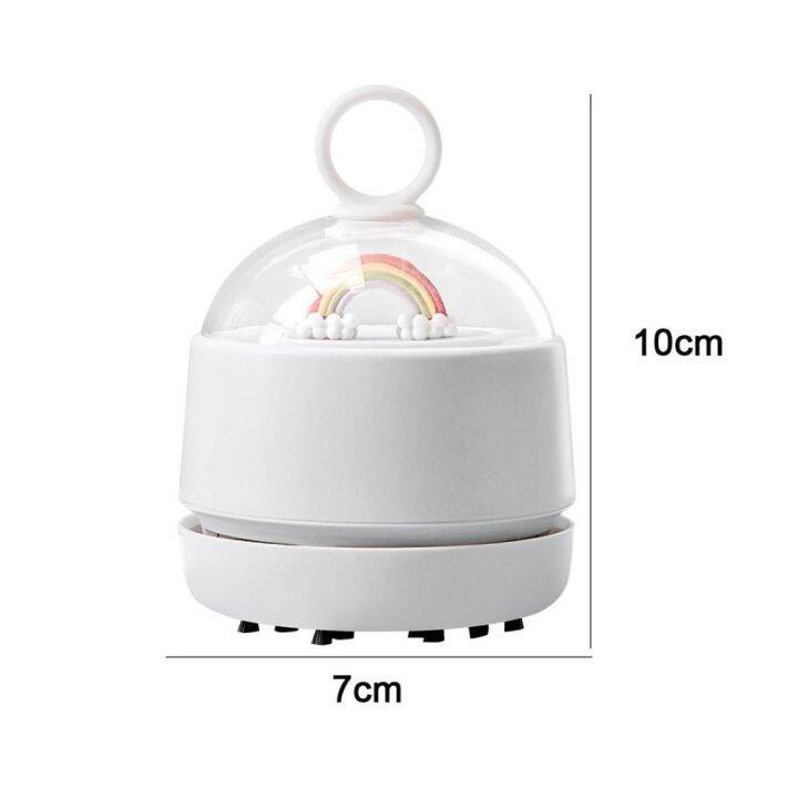 xiegk-มินิมินิ-แบบพกพาได้-อัตโนมัติอัตโนมัติอัตโนมัติ-สายรุ้งสีรุ้ง-ของขวัญสำหรับเด็ก-ที่ชาร์จ-usb-ที่ดูดฝุ่น-เครื่องทำความสะอาดเดสก์ท็อป-เครื่องมือทำความสะอาดมือ-เครื่องทำความสะอาดสุญญากาศ