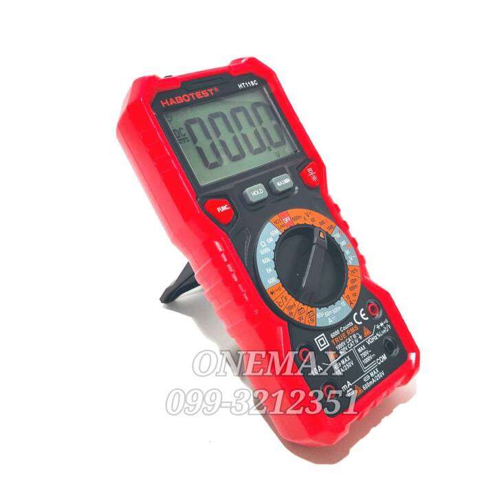 มัลติมิเตอร์ดิจิตอล-habotest-ht118c-digital-multimeter-มิเตอร์วัดไฟ-ดิจิตอลมัลติมิเตอร์-มิเตอรดิจิตอล-เครื่องมือวัดไฟ