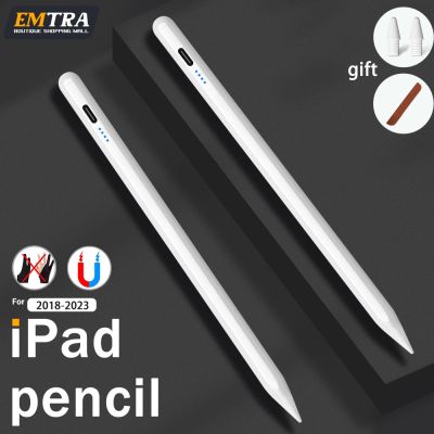 สำหรับ Ipad Pencil 1 2 Gen ปากกาสไตลัสดินสอป้องกันฝ่ามือ2018-2023 Pro Air Mini Ipad อุปกรณ์เสริมรวมถึง Nib และเคส