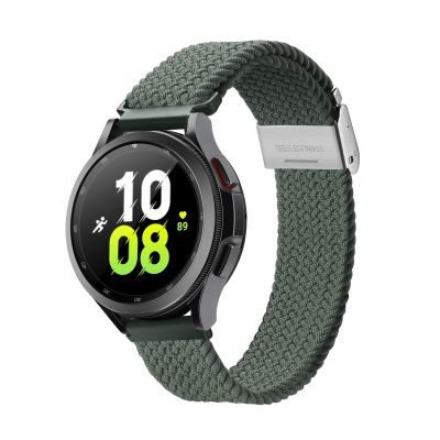 สำหรับนาฬิกา Samsung DUX DUCIS 22มม. สายนาฬิกาข้อมือสายยืดหยุ่นไนลอนถัก (สีดำ)