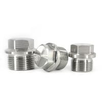 BSP Metric Male Thread 304 Stainless Steel Hex End Cap Flange Outer Hexagon Solid Plug Oil Water Pipe Fitting