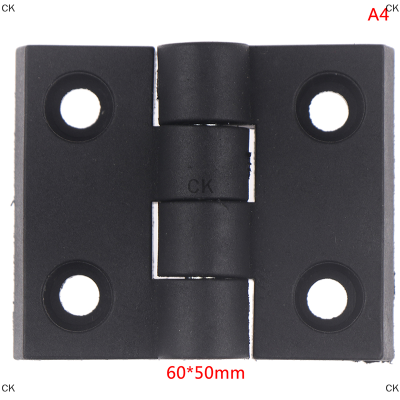CK 1pcs บานพับขนาดเล็กสีดำมินิพลาสติกประตูแบริ่งก้นตู้บานพับ ABS