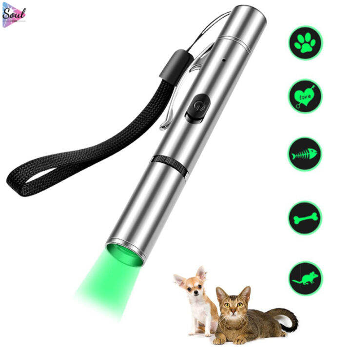 OT Cat Led Pointer ของเล่นแบบชาร์จไฟได้หลากหลายรูปแบบ Interactive
