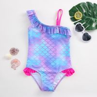 2022 New Girls Swimwear One Piece Swimsuit Childrens Swimwear Mermaid Kid Summer Sport Bathing Suit Swimming