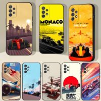 เคสรถแข่ง Nancy Electron】โทรศัพท์ในรถยนต์ F1 A12สูตร1สำหรับ Samsung Galaxy A13 A52 A53 A73 A32 A72 A51 A23 A22 A02s A40 A50ที่คลุม A70