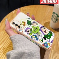 "JIUMOO เคสสำหรับ Xiaomi Redmi 9T Redmi 9 Power เคสโทรศัพท์กันกระแทกลายการ์ตูนมอนสเตอร์ขอบด้านข้างสี่เหลี่ยมดั้งเดิมเคสลายเคลือบนิ่มฝาครอบหลังเต็มตัวเคสป้องกันกล้อง"