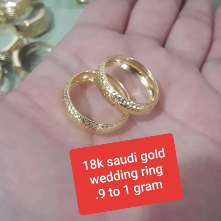 18k Saudi gold wedding ring | Lazada PH