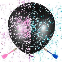 36inch Large Black Latex Balloon Background Articles For Wedding Birthday Confetti Gender Reveal Baby Shower Party Decoration Balloons