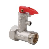 【Hot ticket】 Ty Valve 0.75Mpa วาล์วสำหรับ Pemanas Air Listrik คานล็อคสีแดงโลหะสีเงินวาล์วลดแบบพิเศษ