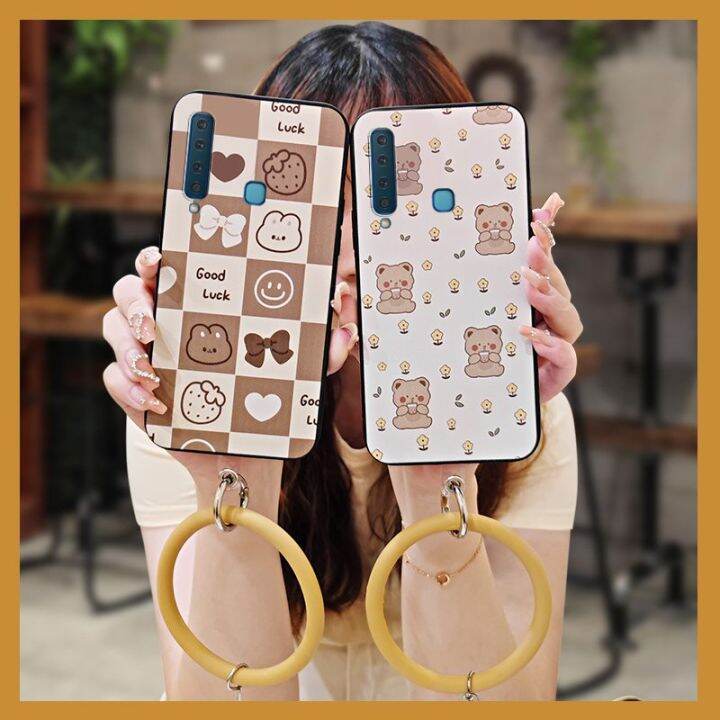 texture-couple-phone-case-for-samsung-galaxy-a9-2018-a9s-a920-sm-a920f-hang-wrist-mens-and-womens-cartoon-the-new