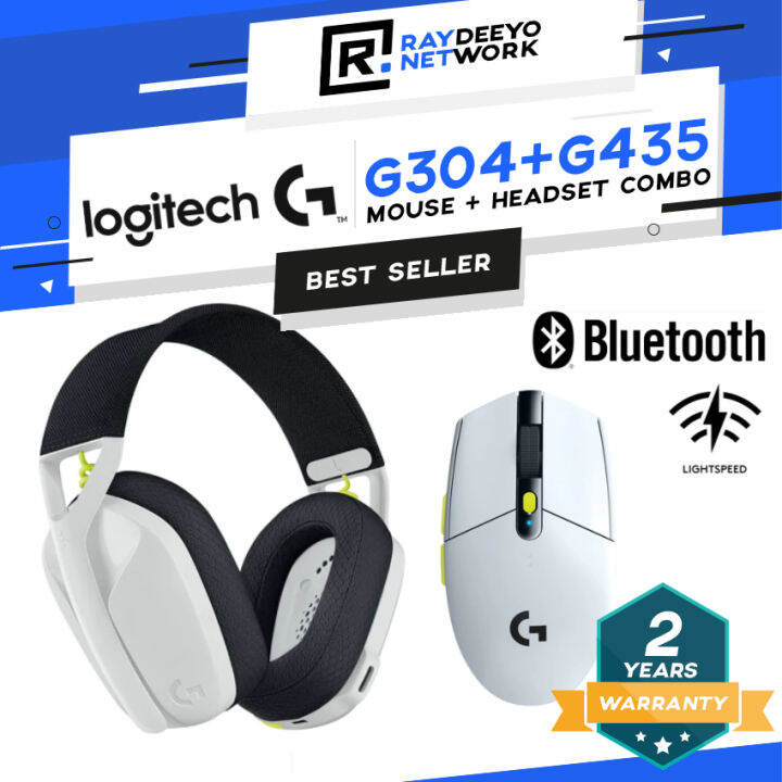 Logitech Wireless Gaming Combo G435 Lightspeed Wireless Headset & G304 ...