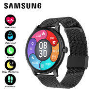 (ShangShang Mall) Samsung ZL02 2023สมาร์ทวอทช์ แท้ Smart Watch การโทรด้วยบลูทูธ สมาร์ทวอทช์กันน้ำมัลติฟังก์ชั่น สร้อยข้อมือกีฬา (สายคู่)