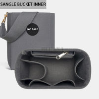 BLUANA Women SANGLE BUCKET กระเป๋าอุปกรณ์เสริมใส่ Felt Organizer Organizer Tote กระเป๋าด้านใน D025