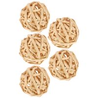 Wicker Rattan Balls Party Layout Decor Rattan Balls Pet Girls Toy Decorative Wicker Balls Scene Layout Decor