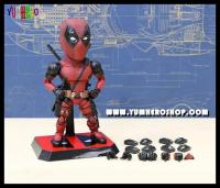 Mutation Arts โมเดล ฟิกเกอร์ เดดพูล หัวโต เอ็กซ์เม็น มาเวล Model Figure Deadpool X-Men Egg Attack Marvel Genuine Mutation Arts Marvel Deadpool 2 PVC Statue Action Figure Collectible Model Toy