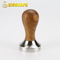 41/49/51/53/57.5/58/58.35mm Dalbergia Odorifera Wooden Tamper Coffee Powder Hammer 304 Stainless Steel Base Coffee Accessories