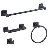 4-PCS Towel Bar Set Towel Rack Set Wall Mounted, Hand Towel Bars, Toilet Paper Holder