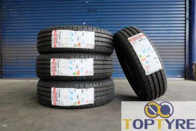 205/65R15 ยางใหม่ Kumho รุ่น Ecsta HS52 ผลิตปี2022 จำนวน 4 เส้น แถมจุปลมยางใหม่และจัดส่งฟรี