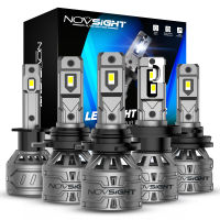 NOVSIGHT H7 Led รถโคมไฟ H4 H11 H8 H9 9005 9006 H1 H3ไฟหน้ารถหลอดไฟ60W 13000LM 6500K Plug And Play LED ไฟหน้า