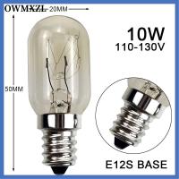 OWMXZL ขั้วต่อ E12S หลอดไฟตู้เย็นทังสเตน แสงสีขาว สกรูขนาดเล็กแคระ โคมไฟ LED ตู้เย็น แบบพกพาได้ 120โวลต์ ไฟในตู้เย็น บ้านในบ้าน