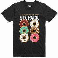 2023 NewBest Sale Funny Novelty Men S TShirt Donut 6 Pack Ring Spin Cotton Pre-Shrunk Tee Tops♈