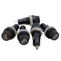 5X20 Fuseholders 5X20 Insurance Tube Socket Fuse Holder For 5x20 Insurance Panel Mount Fuse Holder 5x20mm 5Pcs