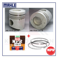 MAHLE ลูกสูบ+แหวน NPR สำหรับ HINO FL-FM3M รุ่นเครื่อง M10C