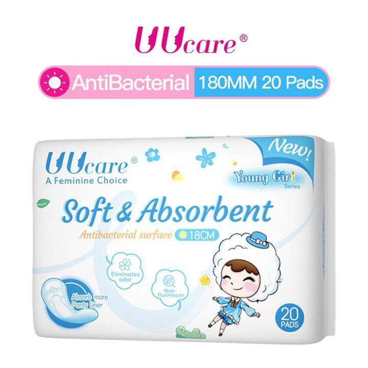 UUCARE Young Girl Antibacterial Panty Liners 18cm Lazada Singapore