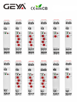 GEYA 3เฟสป้องกันแรงดันไฟฟ้ารีเลย์เฟสลำดับเฟสป้องกันความล้มเหลวรีเลย์10A 1SPDT 2SPDT