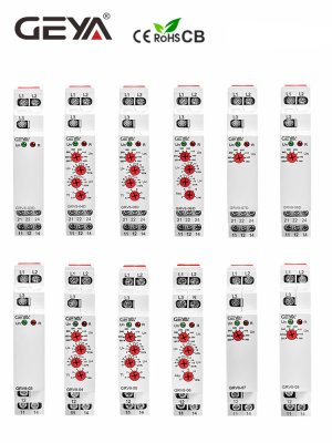 GEYA 3เฟสป้องกันแรงดันไฟฟ้ารีเลย์เฟสลำดับเฟสป้องกันความล้มเหลวรีเลย์10A 1SPDT 2SPDT