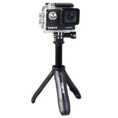 ฐานรองเซลฟี่ขาตั้งกล้องเล็กๆ Thiyeye ขนาด1/4นิ้วเกลียวฝังสำหรับ Thieeye T5 Pro/Akaso V50 Elite/ Yi 4K /Eken H9/Dji Osmo กล้องแอคชั่นแคมเมรา