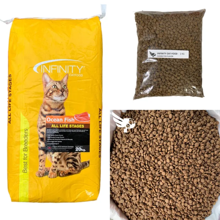 Infinity Catfood 1kg Repacked Ocean Fish flavor All Life Stages