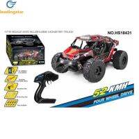 LeadingStar เครื่องชั่ง1:18ไร้แปรงถ่าน HS 18431 18432 4WD รถ RC 52กม./ชม. พร้อมของขวัญของเล่นรถบรรทุกออฟโรดนอกไฟ LED【cod】