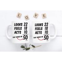 50th Birthday Gifts For Women Fifty Years Old Men Gift Mug Happy Funny 50th 1972 Male Unique Mugs Ideas