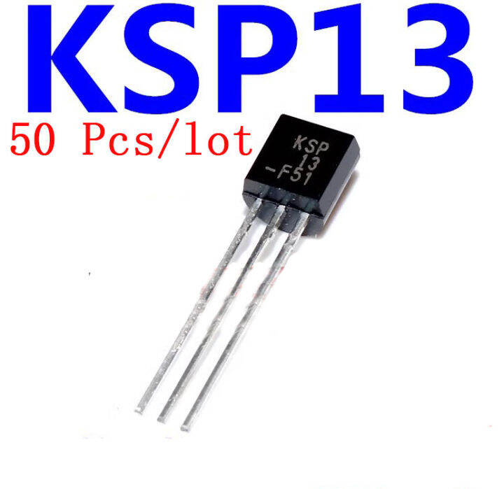 50 Pcs/lot KSP13 TO92 Inline Transistor Lazada PH