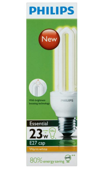 PHILIPS Essential Energy Saving Fluorescent Bulb 23W PLCE E27 (Daylight ...