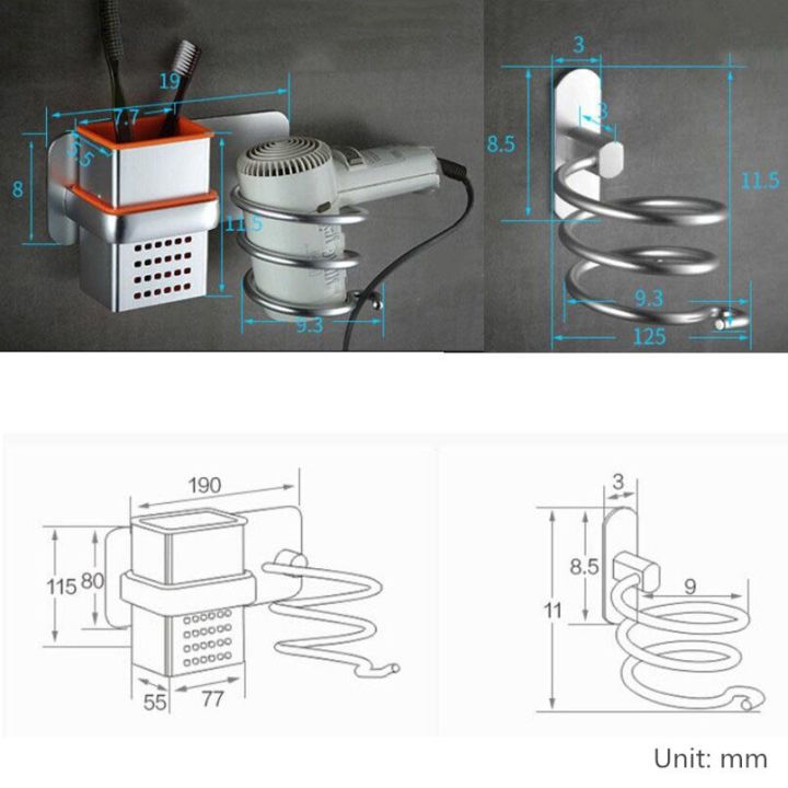 free-punching-hair-dryer-frame-toilet-wall-hanging-hair-dryer-shelf-bathroom-shelf-storage-rack-space-aluminum-air-duct-frame-bathroom-counter-storage